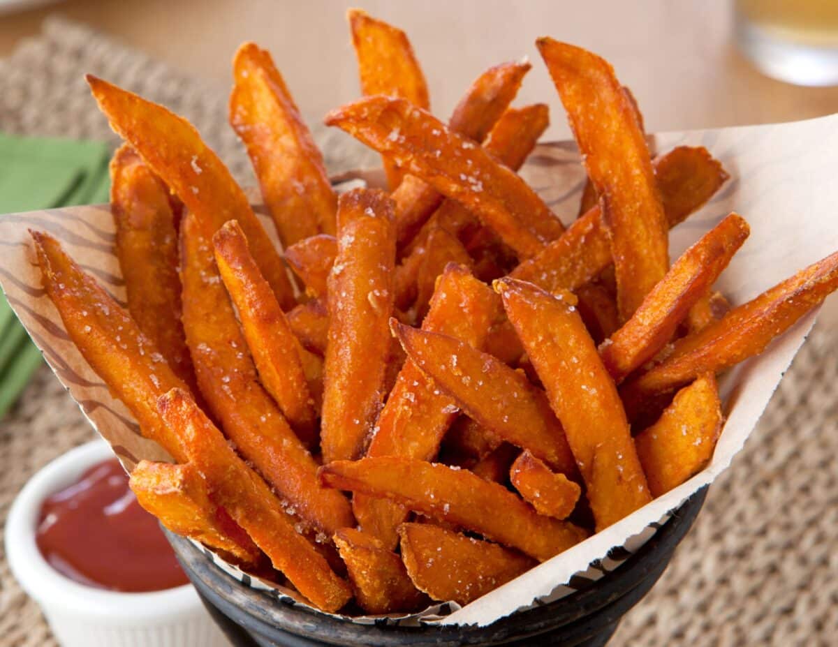 Sweet potato fired - cheapest foods to buy.