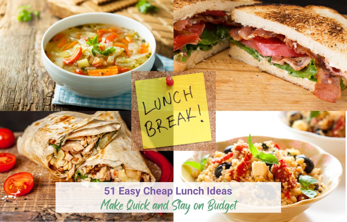 51 Easy Cheap Lunch Ideas to Make Quick and Stay on Budget