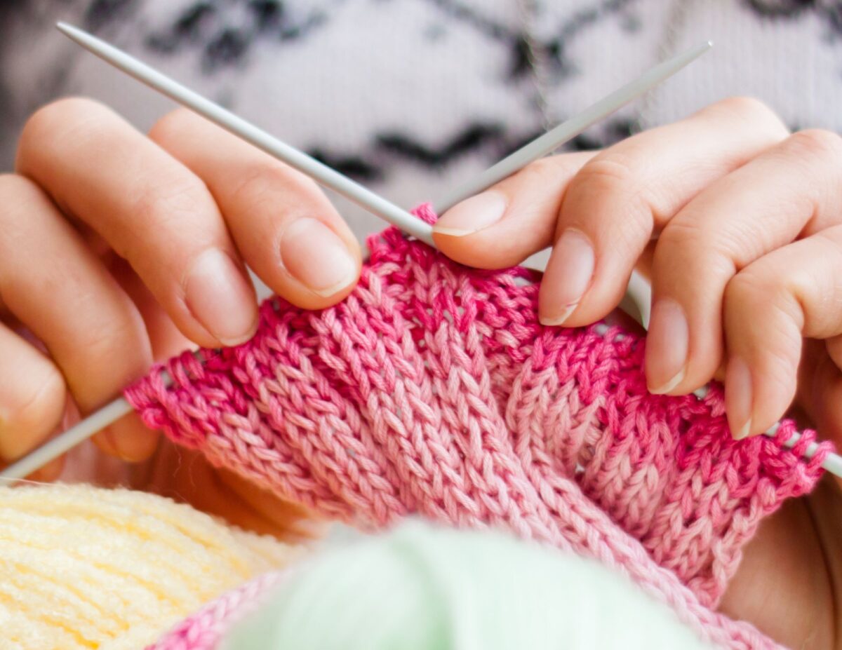 someone is knitting - cheap winter indoor activities