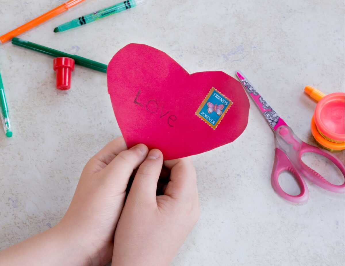 A preschool Valentine - printable Valentine's day crafts for preschoolers