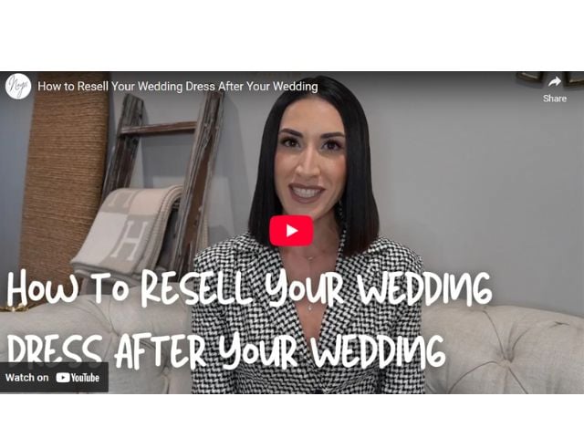 picture of video on how to sell your wedding dress