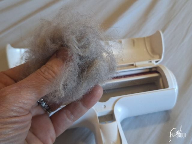hair removed from the ChomChom Roller.