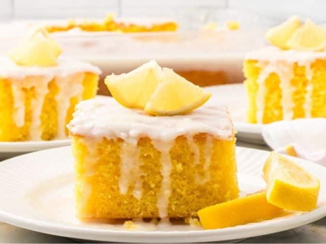Lemon Poke Cake - summer dessert recipes
