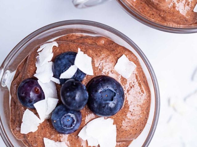 Smooth Blended Chocolate Chia Mousse - summer dessert recipes