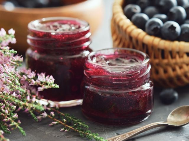 jam in mini jars - baby shower favors