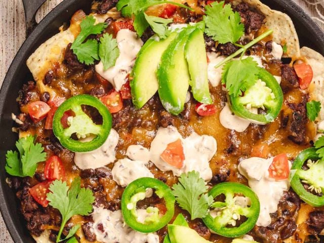 Loaded Beef Nachos - ground beef recipes